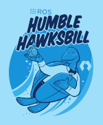 Mascote do ROS 2 Humble Hawksbill